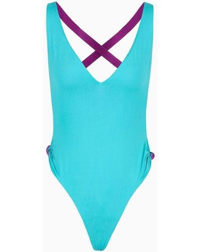 Giorgio Armani One-piece Swimsuit - Blue