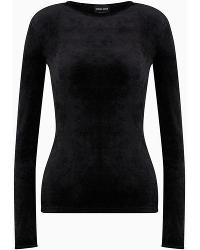 Giorgio Armani Knitted Tops - Black