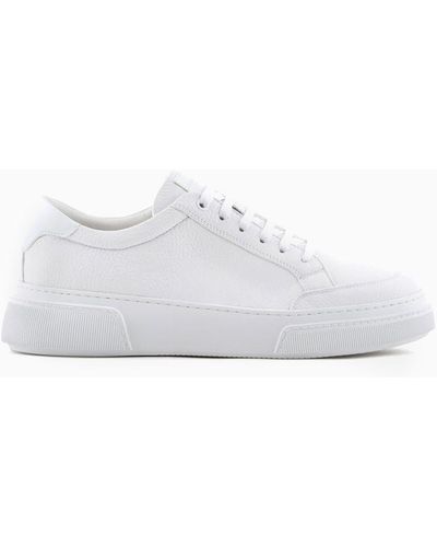 Giorgio Armani Deerskin Sneakers - White