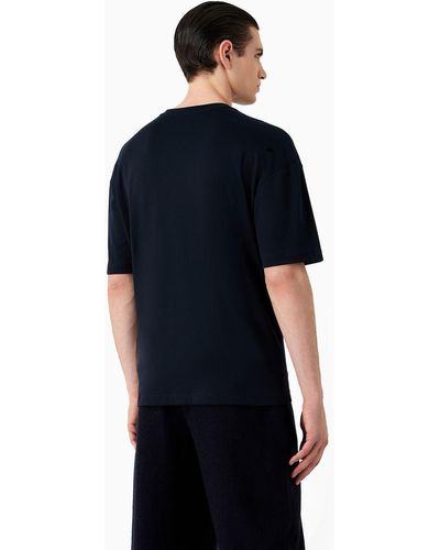 Armani Sustainability Values viscose-jersey T-shirt with all-over