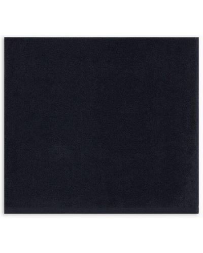 Giorgio Armani Serviette De Plage En Coton Avec Logo Jacquard - Bleu