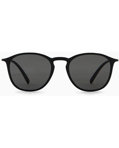 Giorgio Armani Men's Panto Sunglasses - White