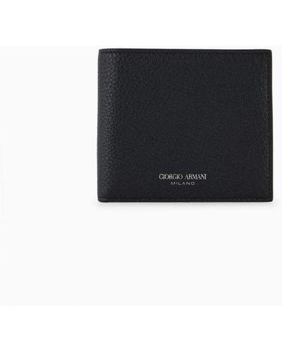 Giorgio Armani Printed Leather Wallet - White