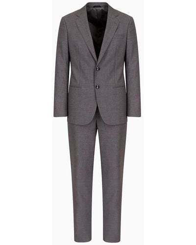Giorgio Armani Soho Line Wool-and-cashmere Single-breasted Suit - Grey