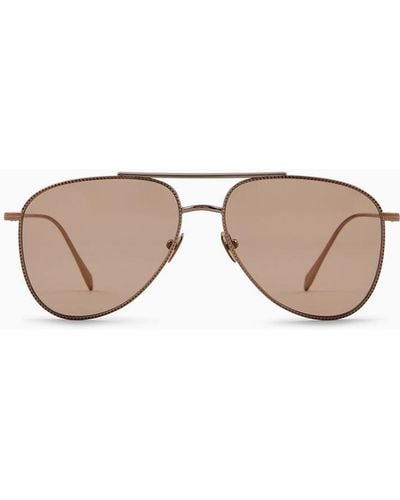 Giorgio Armani Aviator Sunglasses - Metallic