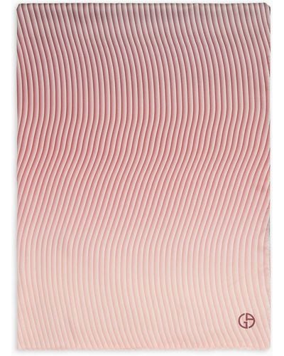 Giorgio Armani Stola Aus Bedruckter Seide Mit Farbverlauf - Pink