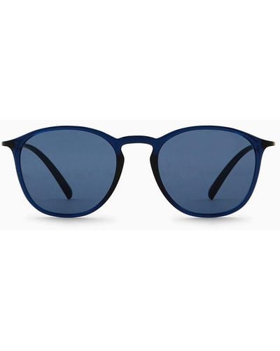 Giorgio Armani Gafas De Sol Estilo Pantos - Azul
