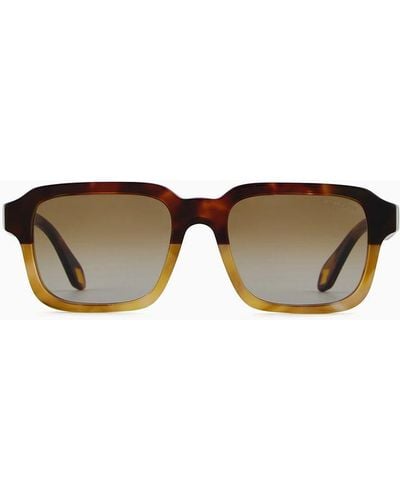 Giorgio Armani Rectangular Sunglasses - White