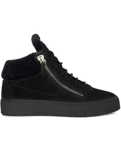 Giuseppe Zanotti Kriss Shearling-lined Sneakers - Black