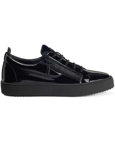 Giuseppe Zanotti Birel Patent Leather Sneakers - Black