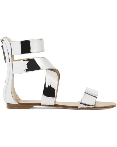 Giuseppe Zanotti Dory Metallic Flat Sandals