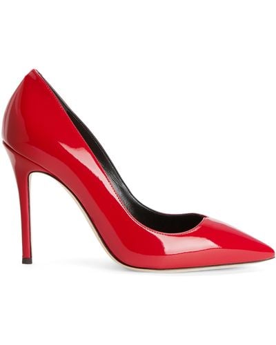 Giuseppe Zanotti Lucrezia 105mm Leather Court Shoes - Red