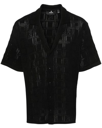 Represent Camicia nera in maglia - Nero