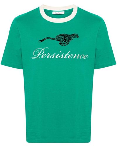 Wales Bonner T-shirt Resilience in cotone biologico - Verde