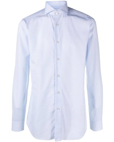 Xacus Camicia con colletto ampio - Blu