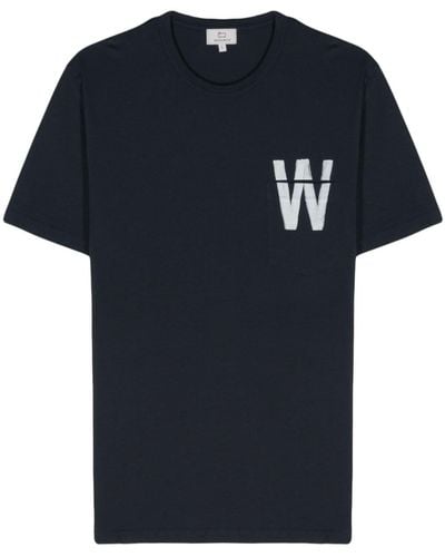 Woolrich T-shirt con stampa grafica - Blu