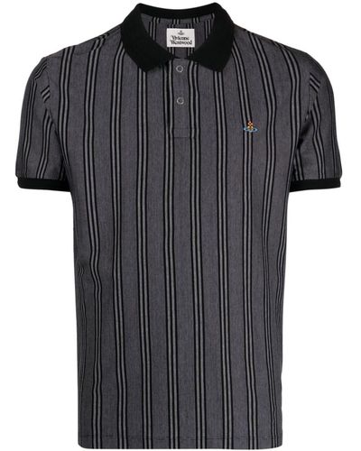 Vivienne Westwood Polo a righe - Nero