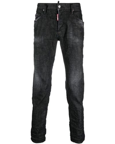 DSquared² Jeans skinny con effetto vissuto - Nero