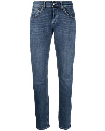 Dondup Jeans slim a vita bassa - Blu