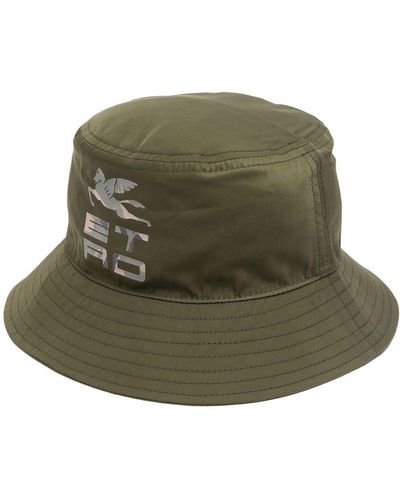 Etro Cappello bucket con stampa - Verde