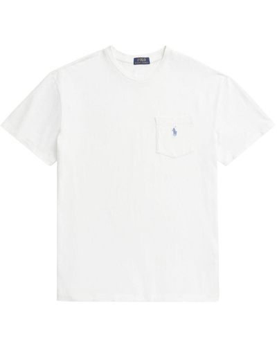 Polo Ralph Lauren | T-shirt in cotone con tasca e ricamo logo | male | BIANCO | XL