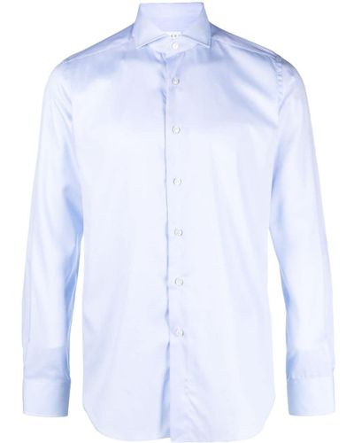 Xacus Camicia con colletto ampio - Blu