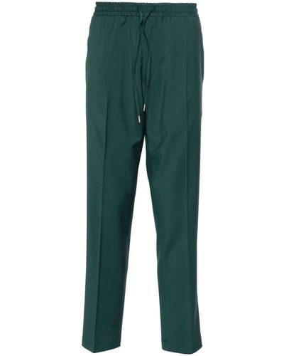 BRIGLIA Pantalone wimbledon in lino verde