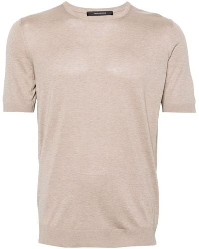 Tagliatore T-shirt in seta - Neutro
