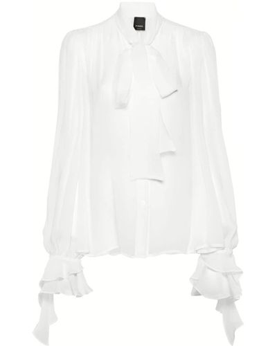 Pinko Camicia drappeggiata - Bianco
