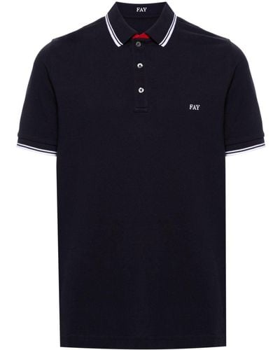 Fay Polo a righe - Blu