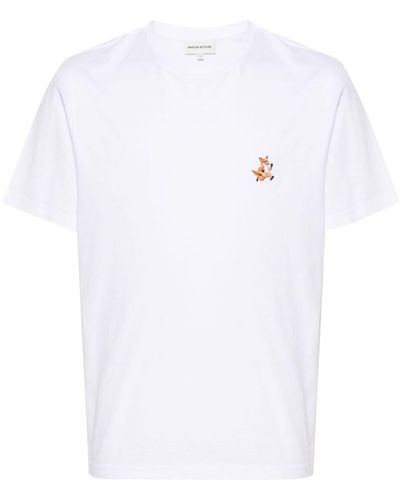 Maison Kitsuné T-Shirt Speedy Fox - Bianco