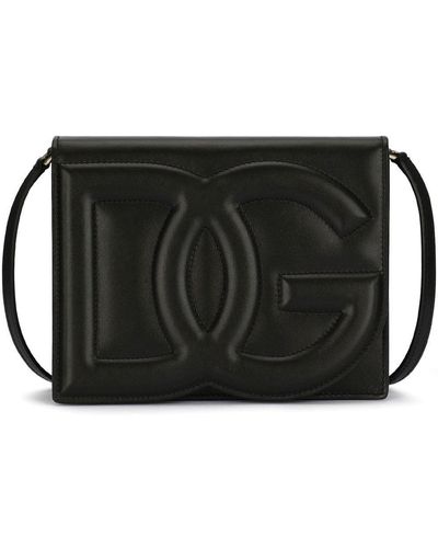Dolce & Gabbana Borsa a tracolla con logo dg - Nero