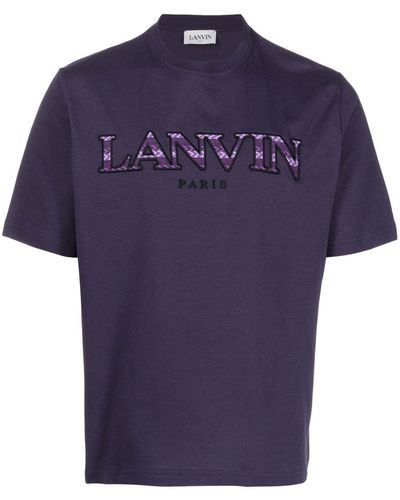 Lanvin T-shirt con ricamo - Blu