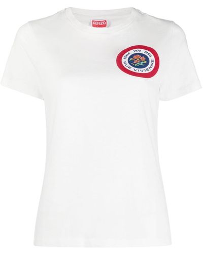 KENZO T-shirt con stampa grafica - Bianco