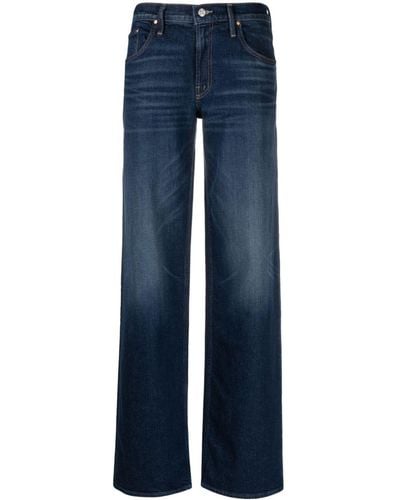 Mother `The Down Low Spinner Heel` Wide Leg Jeans - Blu