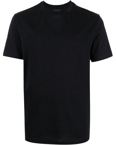 Emporio Armani T-shirt girocollo con stampa - Nero