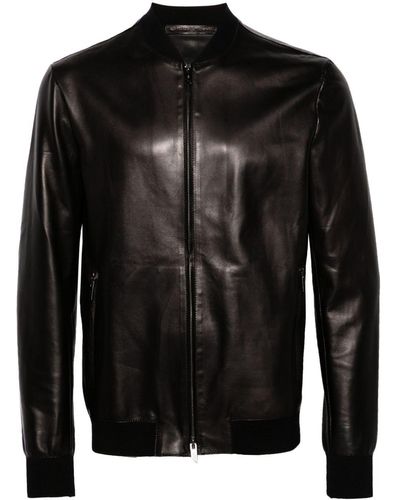 Salvatore Santoro Bomber con zip - Nero