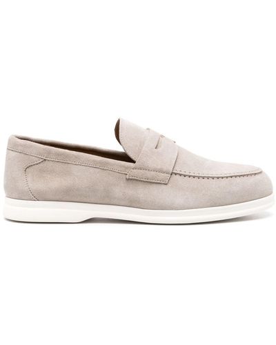 Doucal's Mocassini in suede - Bianco