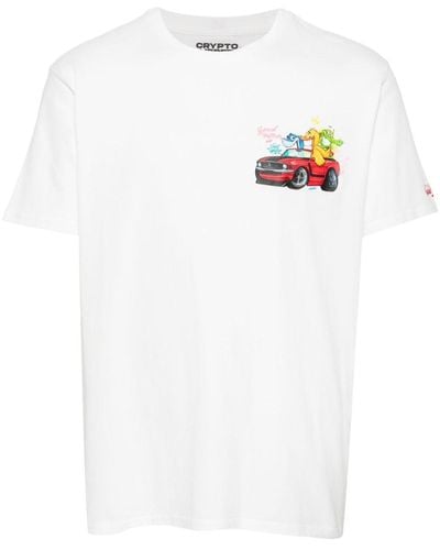 Mc2 Saint Barth T-shirt con stampa Good Fellas x Crypto Puppets® - Bianco