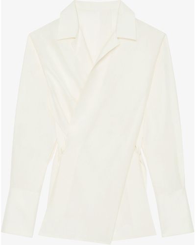 Givenchy Chemise portefeuille en soie - Blanc