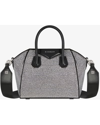 Givenchy Antigona Toy Bag In Satin With Strass - Multicolor