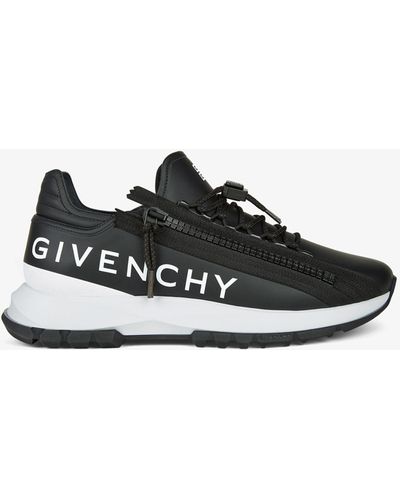 Givenchy Runners Spectre en cuir avec zip - Noir