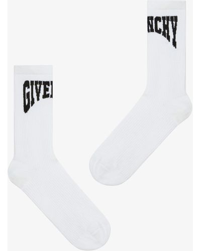 Givenchy Calze in cotone College - Bianco