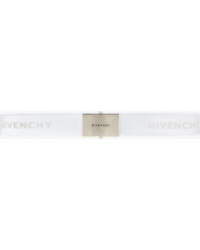Givenchy Ceinture Skate en webbing - Blanc