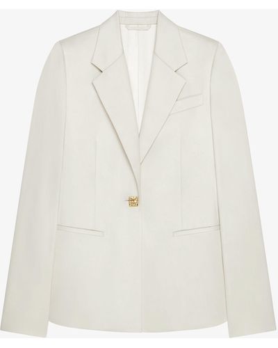 Givenchy Jacket In Cotton With 4g Detail - White