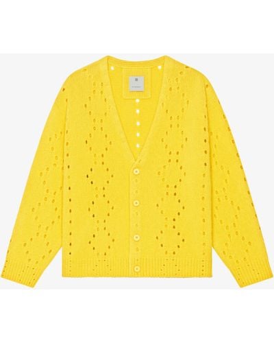 Givenchy Cardigan oversize in lana - Giallo