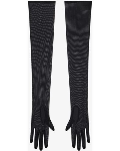 Givenchy Gants longs en tulle - Noir