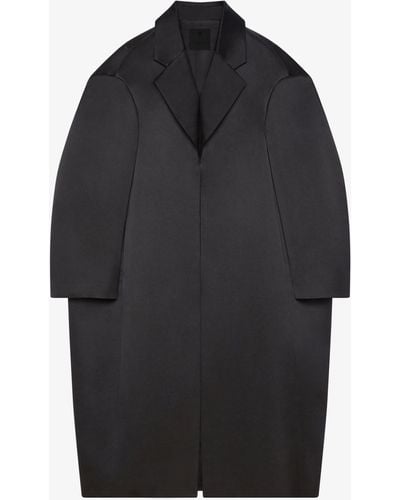 Givenchy Cappotto oversize in duchesse di seta - Blu