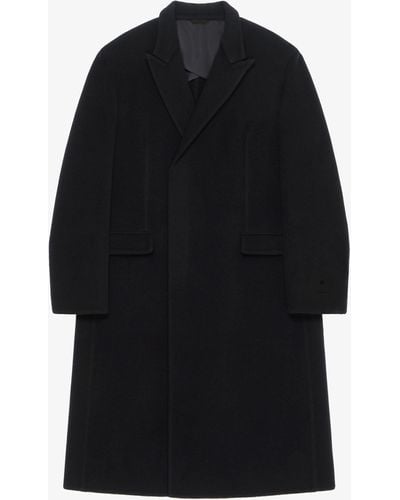 Givenchy Cappotto lungo in lana e cachemire double face - Nero