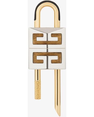 Givenchy Petit cadenas 4G en métal bicolore - Blanc